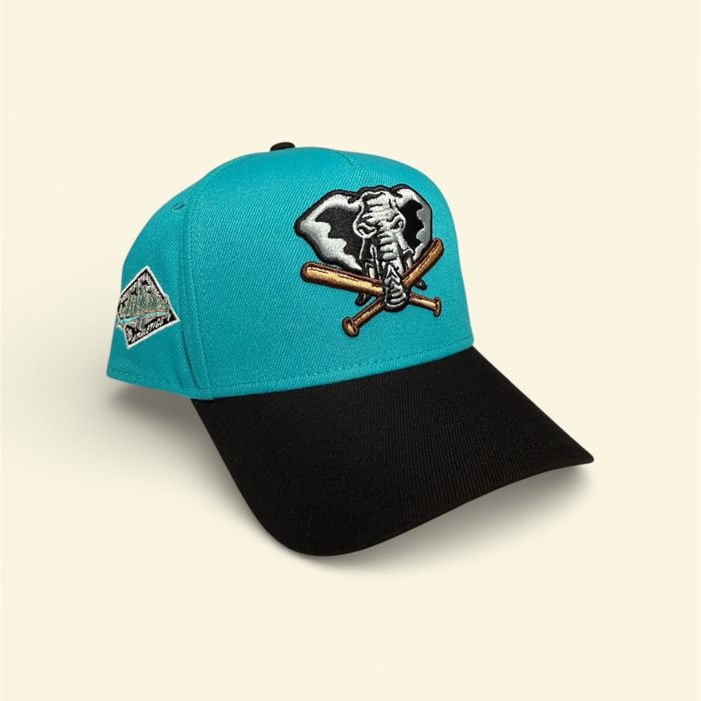 New Era Oakland Athletics 25th Anniversary Teal And Black SP A-Frame SnapBack